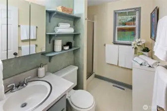 Bathroom #1; close to Primary bedroom and bedroom #2.