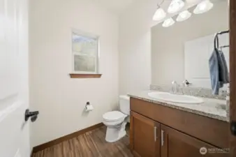 Guest bath on main floor.