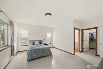 Main floor primary suite