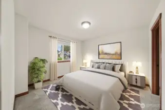 2nd bedroom, virtually staged.