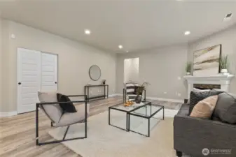 Addition storage closet and junior suite beyond