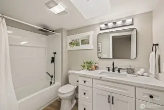 Brand new bathroom...ready.  To.  Go.