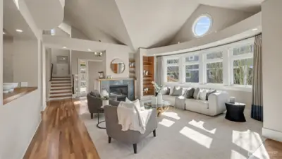 Beautifully refinished hardwoods.