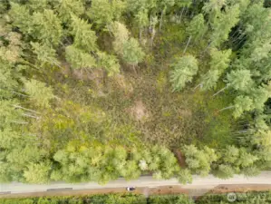 Overhead of cleared portion of property