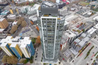 The Spire - at the apex of Belltown, South Lake Union, and Denny Triangle