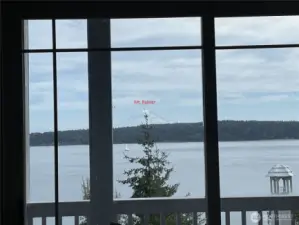 Mt. Rainier from the living room