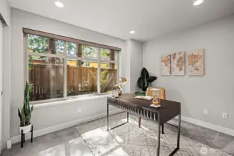 Lower Level Office or  3rd Bedroom
