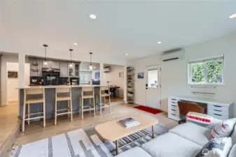 Family Room + Kitchen: great open concept floorplan.