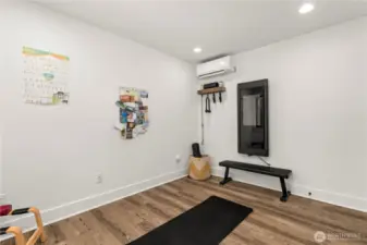 Bedroom #2 as workout room