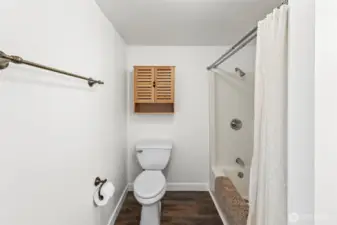 Downstairs second primary full bath