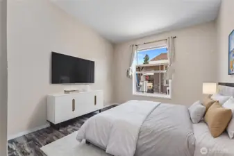 Virtually Staged Bedroom