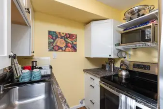 Studio kitchen.