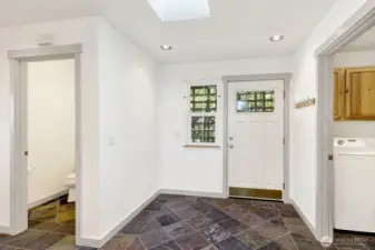 inside front door