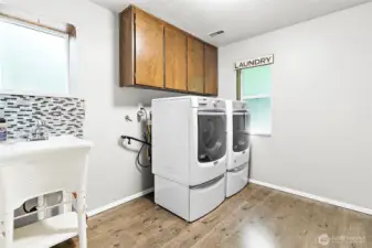 Roomy utility room