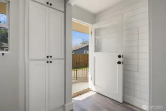 2nd door for home access located near garage.