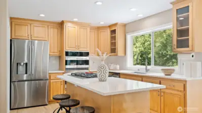 Remodeled Kitchen With New SS Appliances.