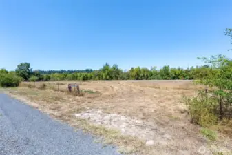 Main field in front of property
