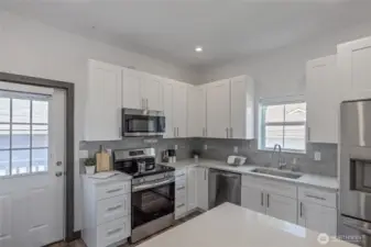 Tons of counter space & ample storage