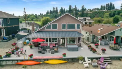 Sandy Beach with Large Patio