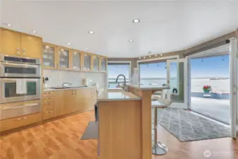 Enjoy the water views in your open kitchen
