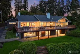 The home offers a unique combination of privacy and views.