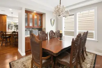 Dining Area attached to kitchen for easy access