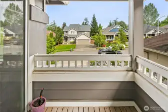 Balcony attached to master bedroom
