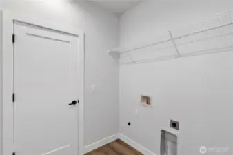 Utility Room & Entrance to Garage w/remote controlled doors.