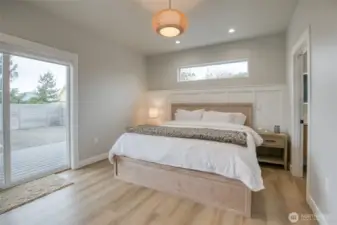 Stunning wall-to-wall batten board