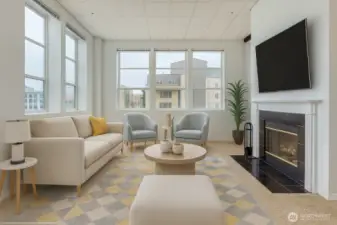 Cozy fireplace, amazing newer windows. Virtually staged.