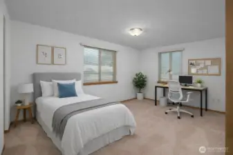 Versatile second bedroom ideal for a guest room, home office, or nursery.