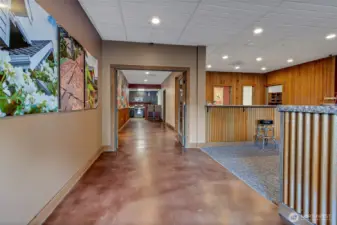 Main entry & reception area