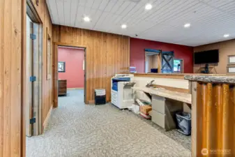 Front desk reception area