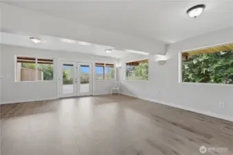 Lower level living room