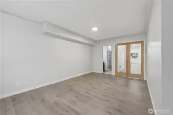 Lower level 3rd bedroom