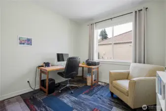2nd bedroom has new carpet with commercial grade carpet strips since it was being used as an office. It is so well done!!