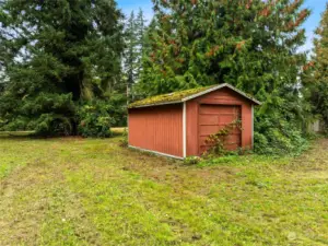 Existing 1-Car Garage w/Roll Up Door and Man Door on the other side.