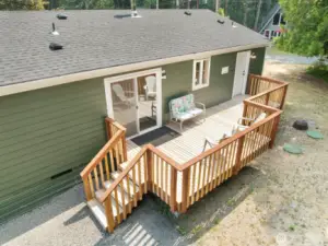 Back entry with new deck