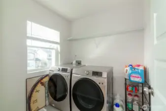 Laundry on 2nd level
