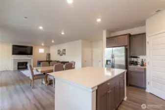 Open concept kitchen