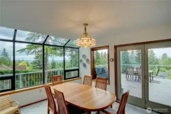 Door to patio from eating area