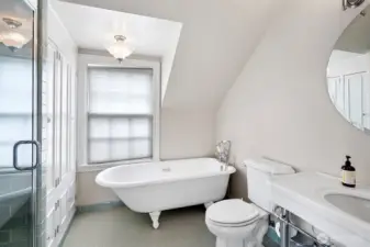 Primary ensuite with steam shower.