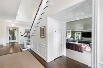 Main Entry Hall, Living Room to the right.