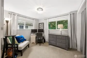 Bedroom 3 on main floor being used as home office
