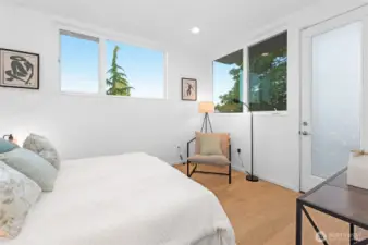 Primary Bed with private deck