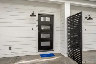 Cypress Entry Door example only