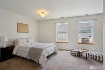 2nd bedroom was thoughtfully designed to mimic the primary suite size