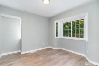 Use as a bedroom or an office off of the family room.