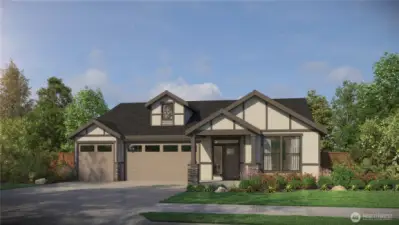 Rendering of home to be built.