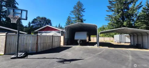 RV cover 35 x 20 with clean out 50 & 30 amp